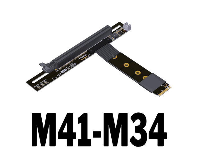 ADT-Link M.2 to PCIe x16 riser from the supplied M41-M34 product listing